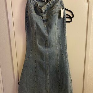 Women's Blue Denim Skirt